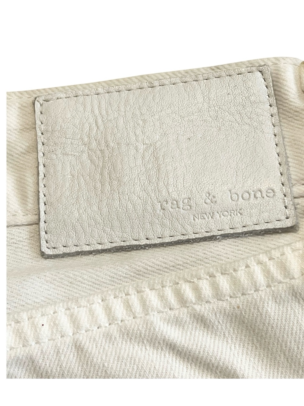 Rag & Bone New York Piper, Low-Rise Straight Leg, What/Tan Wash, Size 25 - Picture 8 of 16